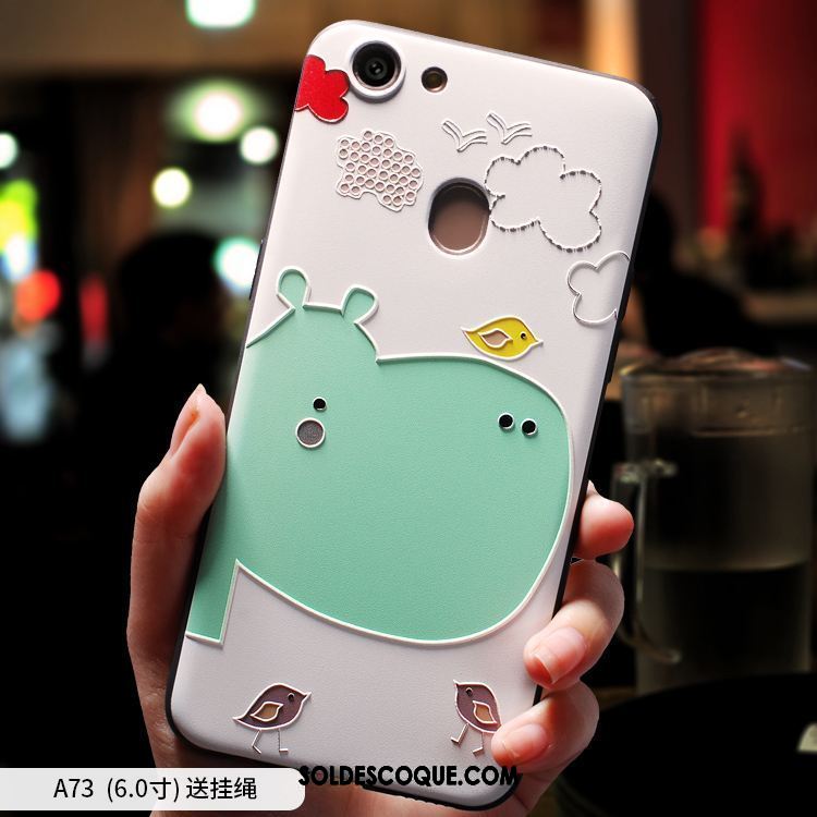 Coque Oppo A73 Silicone Téléphone Portable Incassable Dessin Animé Fluide Doux Pas Cher