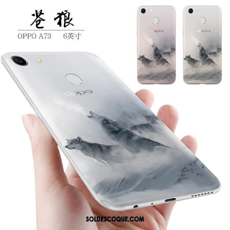 Coque Oppo A73 Tendance Personnalité Petit Blanc Téléphone Portable Soldes