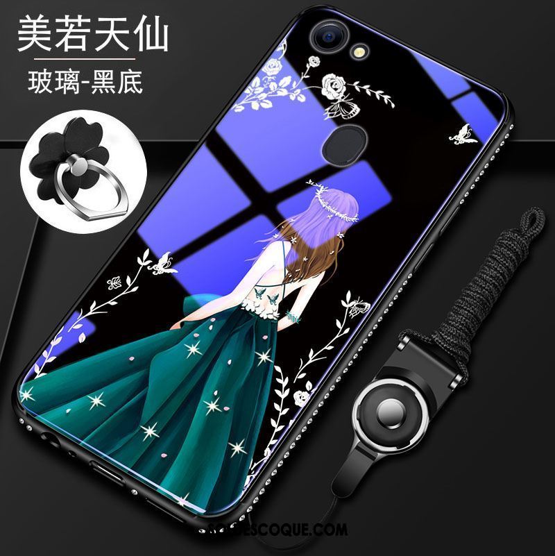 Coque Oppo A73 Tendance Verre Fluide Doux Téléphone Portable Difficile France