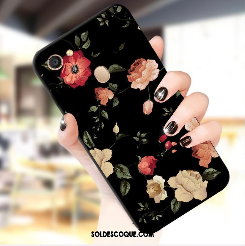 Coque Oppo A73 Tout Compris Fluide Doux Élégant Noir Tendance Soldes