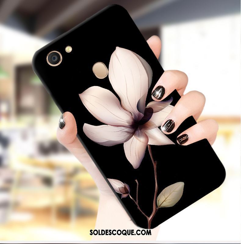 Coque Oppo A73 Tout Compris Fluide Doux Élégant Noir Tendance Soldes