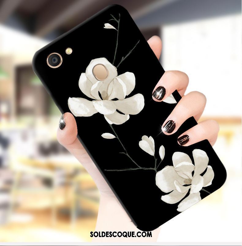 Coque Oppo A73 Tout Compris Fluide Doux Élégant Noir Tendance Soldes