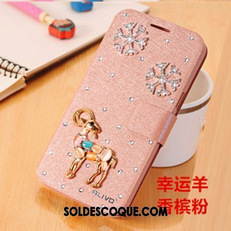 Coque Oppo A73 Téléphone Portable Incassable Étui En Cuir Protection Rose Soldes