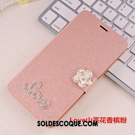 Coque Oppo A73 Téléphone Portable Incassable Étui En Cuir Protection Rose Soldes