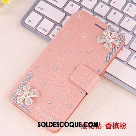 Coque Oppo A73 Téléphone Portable Incassable Étui En Cuir Protection Rose Soldes