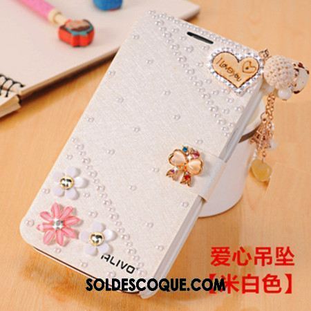 Coque Oppo A73 Téléphone Portable Incassable Étui En Cuir Protection Rose Soldes