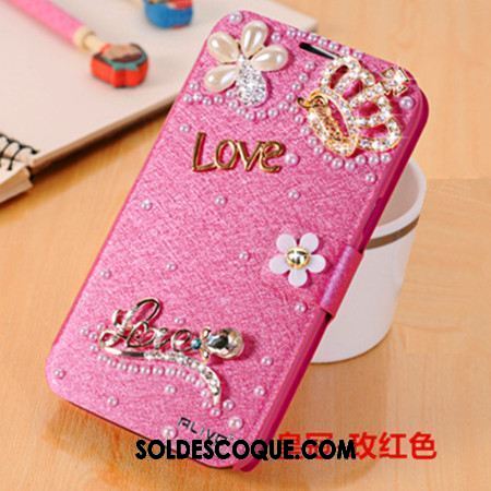 Coque Oppo A73 Téléphone Portable Incassable Étui En Cuir Protection Rose Soldes