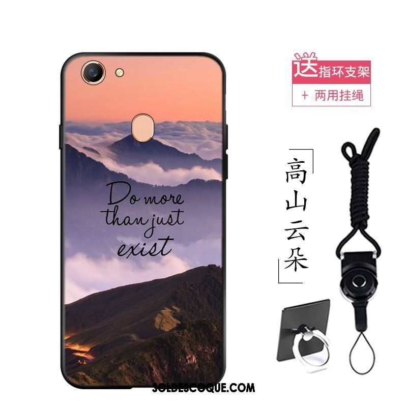 Coque Oppo A73 Téléphone Portable Peinture À L'huile Style Chinois Créatif Fluide Doux Pas Cher