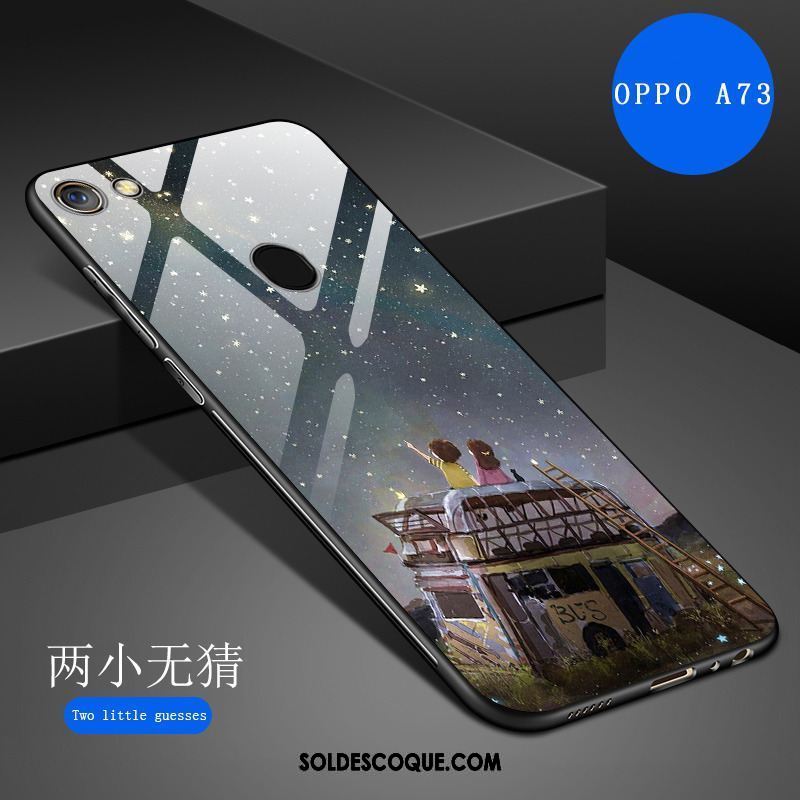 Coque Oppo A73 Téléphone Portable Verre Trempé Nouveau Haute Protection Soldes