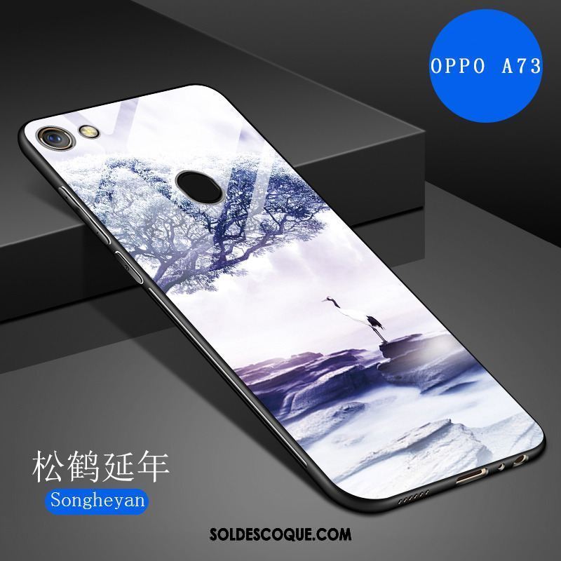 Coque Oppo A73 Téléphone Portable Verre Trempé Nouveau Haute Protection Soldes