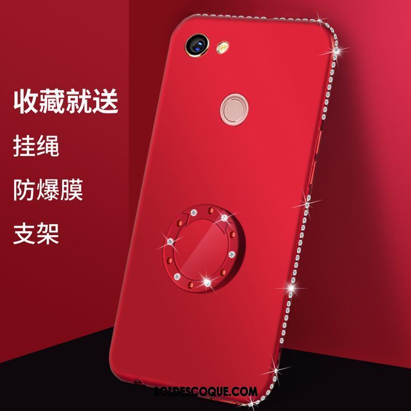 Coque Oppo A73 Téléphone Portable Étui Fluide Doux Rouge Créatif En Vente