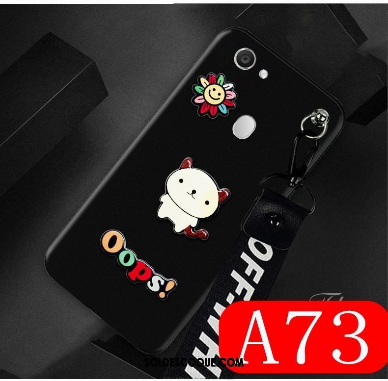 Coque Oppo A73 Vert Créatif Charmant Incassable Délavé En Daim Pas Cher