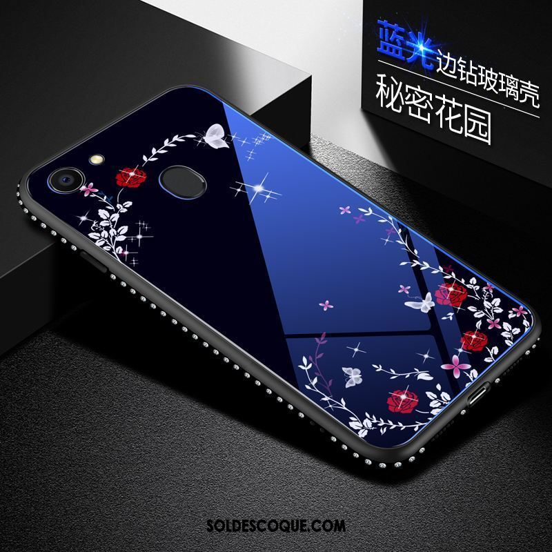 Coque Oppo A73 Étui Bleu Mode Créatif Téléphone Portable Pas Cher