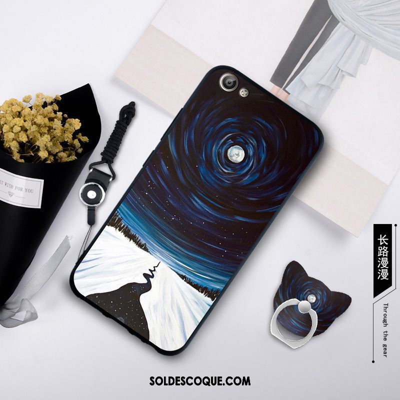 Coque Oppo A83 Blanc Étui Ornements Suspendus Silicone Anneau En Ligne