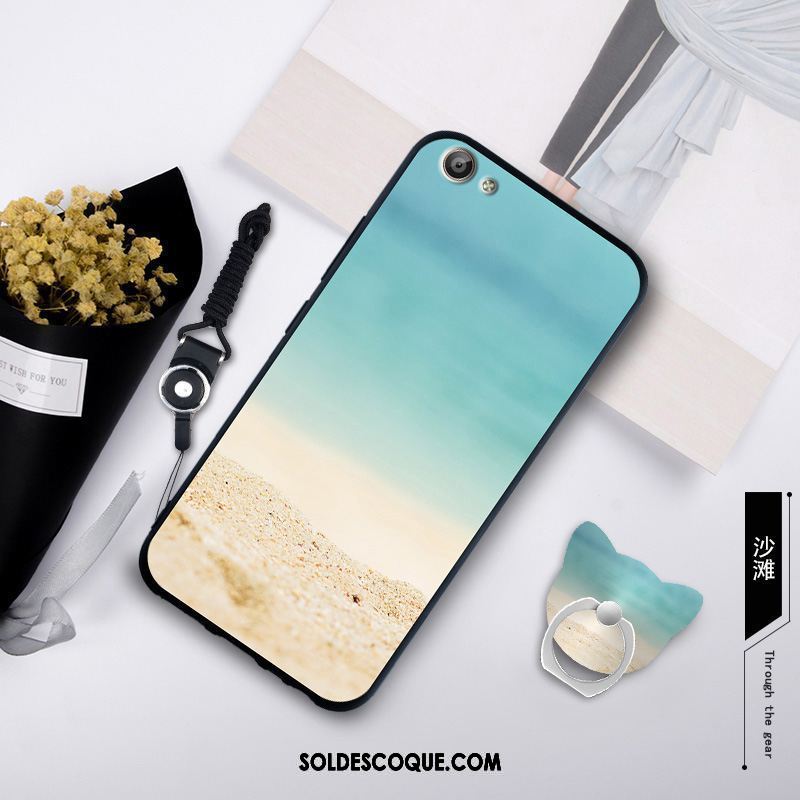 Coque Oppo A83 Blanc Étui Ornements Suspendus Silicone Anneau En Ligne