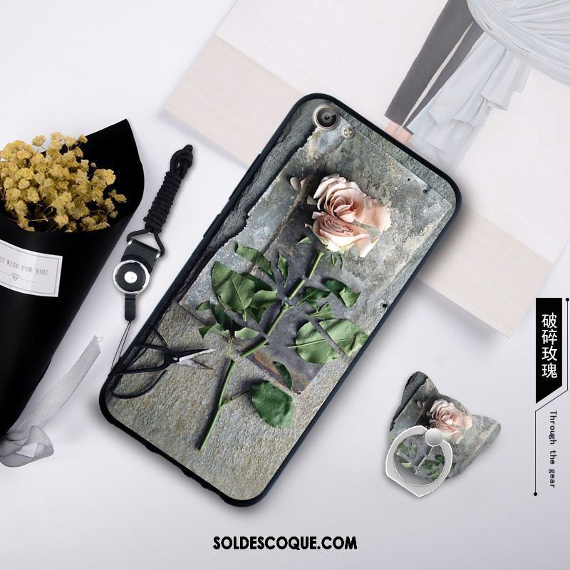 Coque Oppo A83 Blanc Étui Ornements Suspendus Silicone Anneau En Ligne