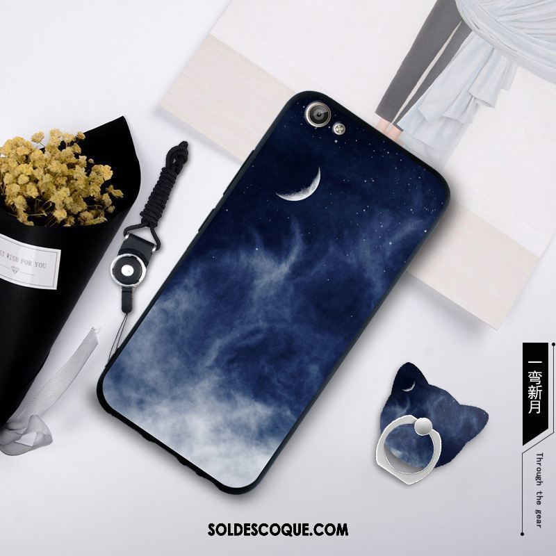 Coque Oppo A83 Blanc Étui Ornements Suspendus Silicone Anneau En Ligne