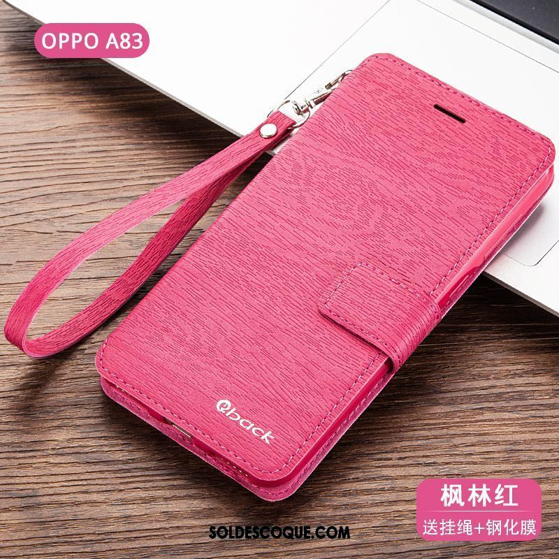 Coque Oppo A83 Bleu Marin Étui En Cuir Incassable Téléphone Portable Tout Compris En Ligne