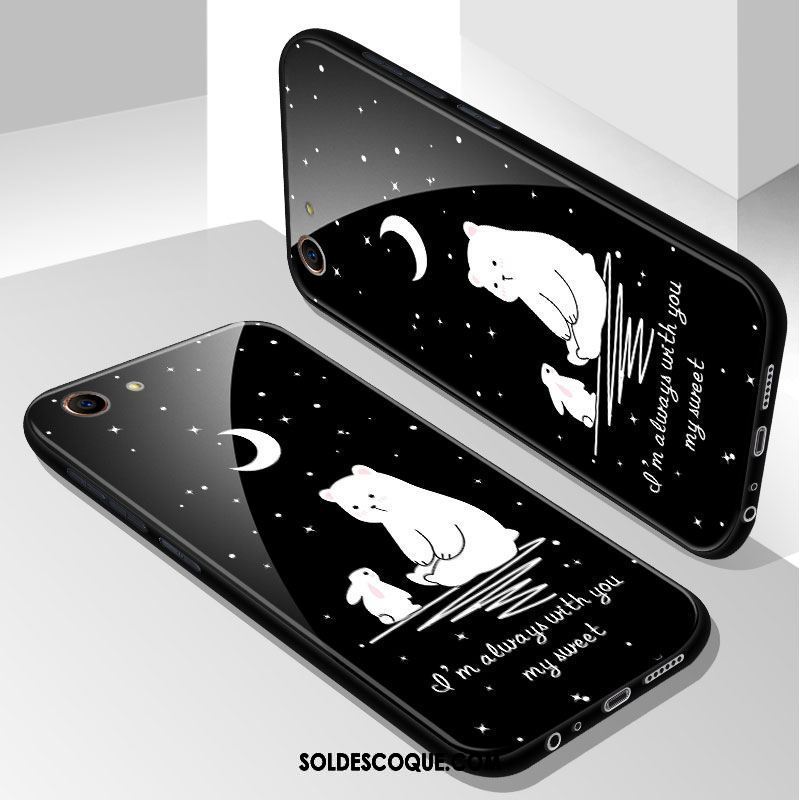 Coque Oppo A83 Dessin Animé Créatif Tendance Noir Personnalité Soldes