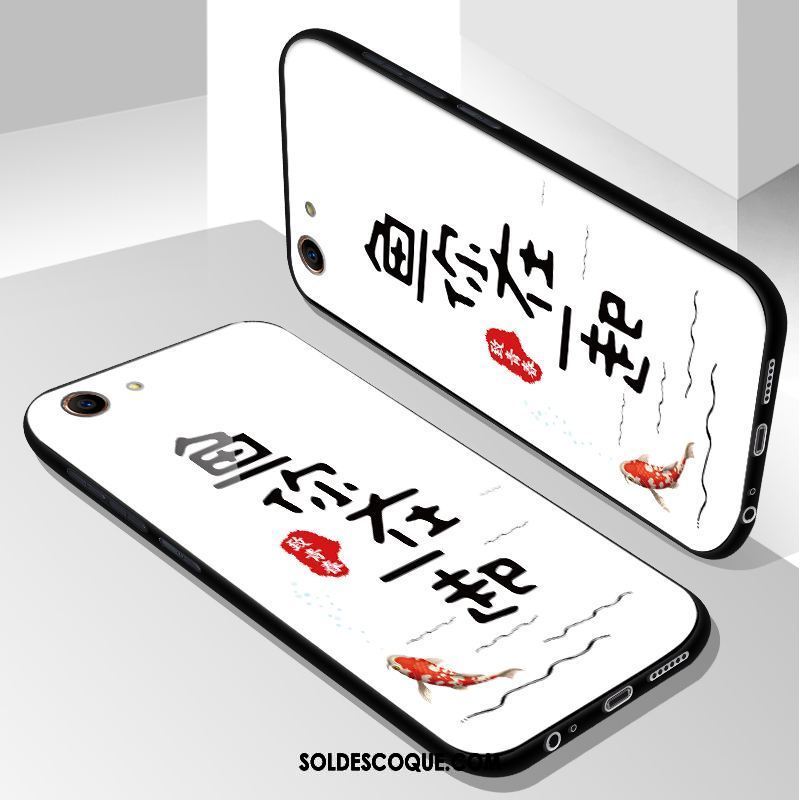 Coque Oppo A83 Dessin Animé Créatif Tendance Noir Personnalité Soldes