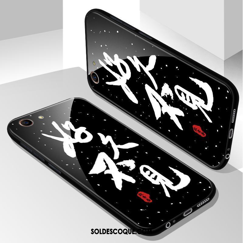 Coque Oppo A83 Dessin Animé Créatif Tendance Noir Personnalité Soldes