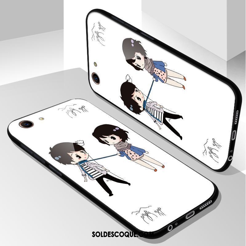 Coque Oppo A83 Dessin Animé Créatif Tendance Noir Personnalité Soldes