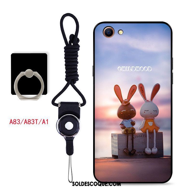 Coque Oppo A83 Délavé En Daim Fluide Doux Protection Dessin Animé Silicone En Vente