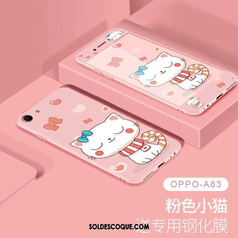 Coque Oppo A83 Fluide Doux Bleu Tout Compris Marque De Tendance Membrane Housse En Vente