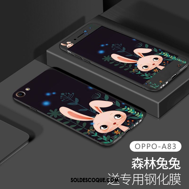 Coque Oppo A83 Fluide Doux Bleu Tout Compris Marque De Tendance Membrane Housse En Vente