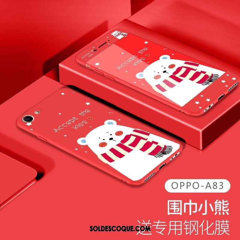 Coque Oppo A83 Fluide Doux Bleu Tout Compris Marque De Tendance Membrane Housse En Vente