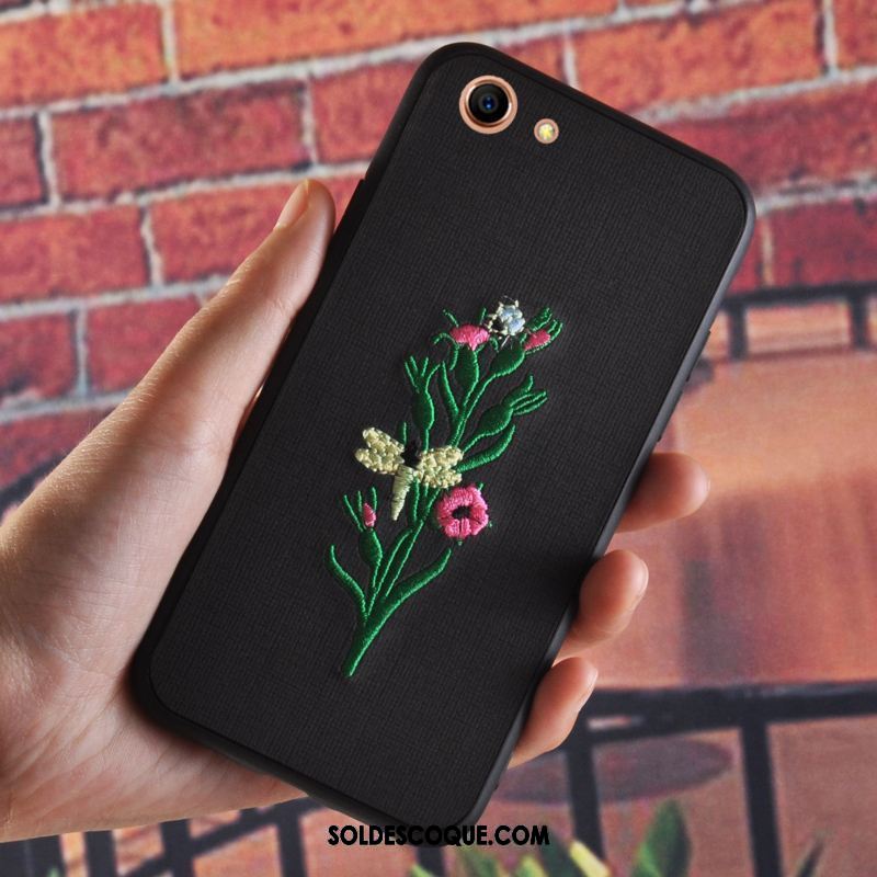 Coque Oppo A83 Fluide Doux Téléphone Portable Fleur Créatif Vintage En Ligne