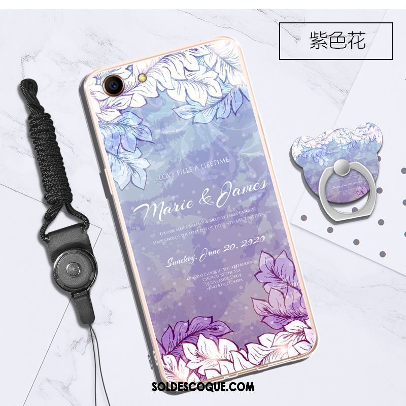 Coque Oppo A83 Fluide Doux Téléphone Portable Incassable Bleu Marin Étui Pas Cher