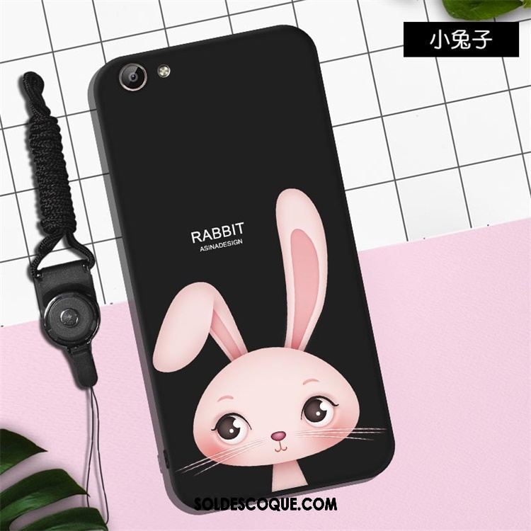 Coque Oppo A83 Fluide Doux Téléphone Portable Noir Dessin Animé Incassable France