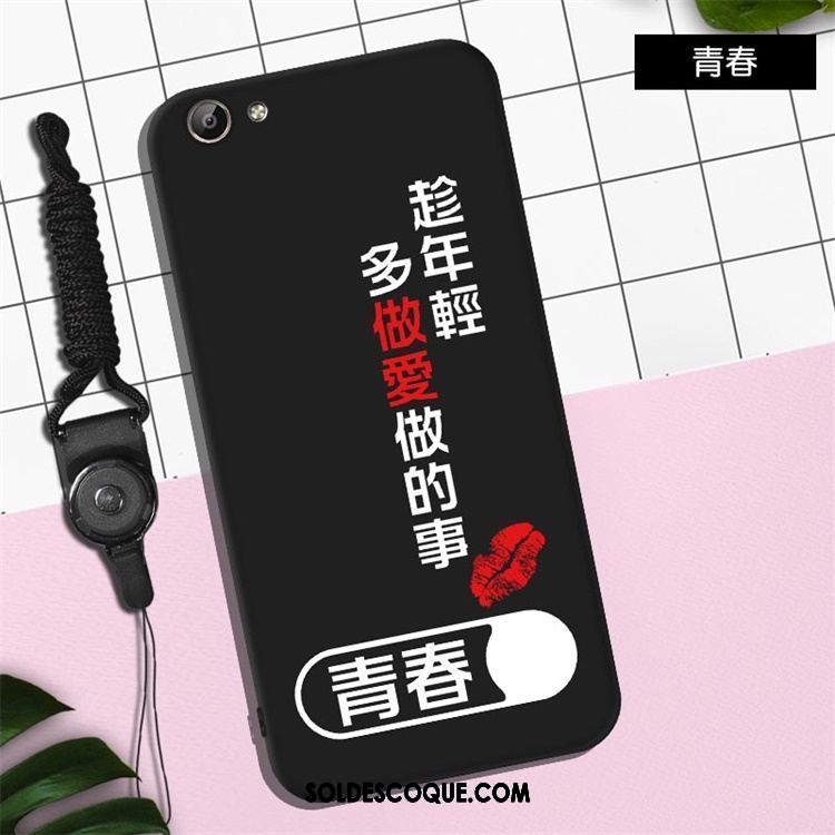 Coque Oppo A83 Fluide Doux Téléphone Portable Noir Dessin Animé Incassable France