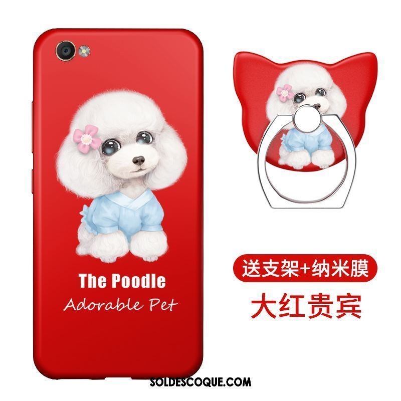 Coque Oppo A83 Incassable Rouge Tendance Étui Silicone Soldes