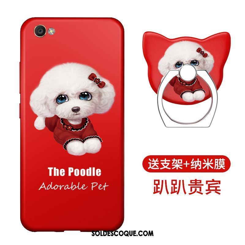 Coque Oppo A83 Incassable Rouge Tendance Étui Silicone Soldes