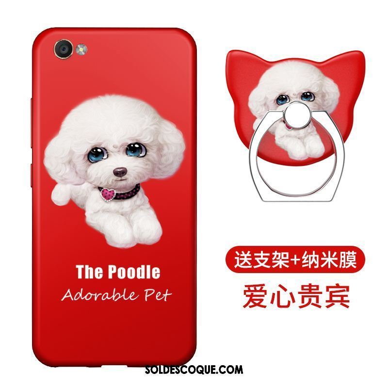 Coque Oppo A83 Incassable Rouge Tendance Étui Silicone Soldes