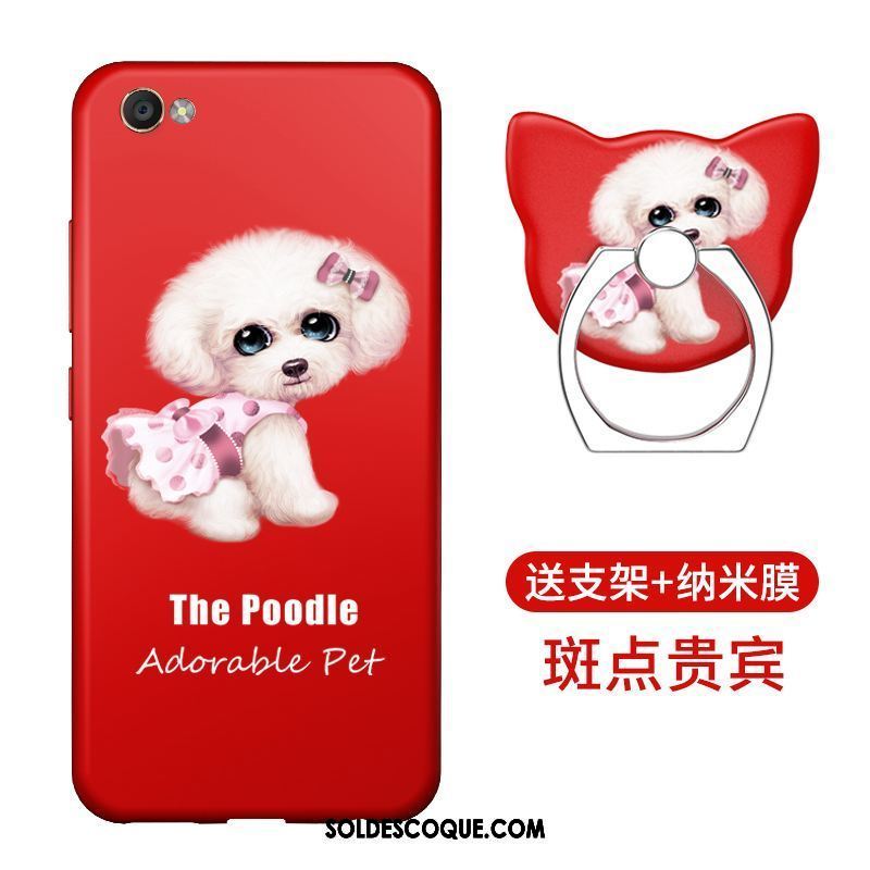 Coque Oppo A83 Incassable Rouge Tendance Étui Silicone Soldes