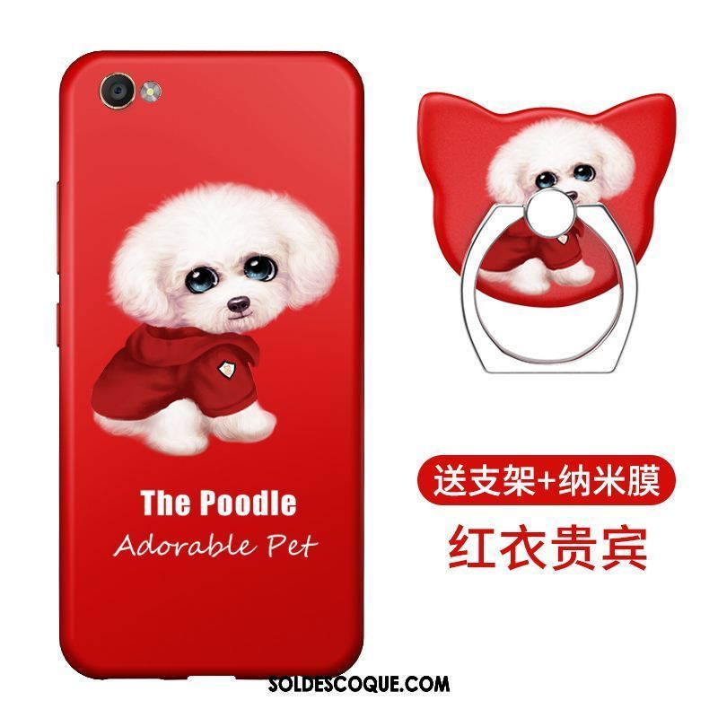 Coque Oppo A83 Incassable Rouge Tendance Étui Silicone Soldes