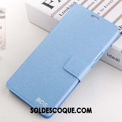 Coque Oppo A83 Incassable Téléphone Portable Bleu Protection Étui En Cuir Pas Cher