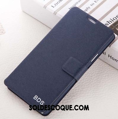 Coque Oppo A83 Incassable Téléphone Portable Bleu Protection Étui En Cuir Pas Cher