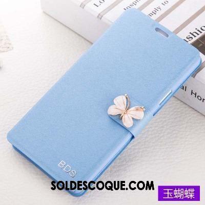 Coque Oppo A83 Incassable Téléphone Portable Bleu Protection Étui En Cuir Pas Cher