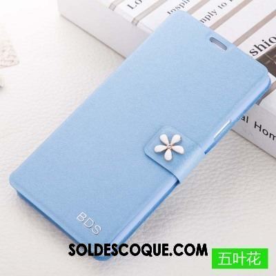 Coque Oppo A83 Incassable Téléphone Portable Bleu Protection Étui En Cuir Pas Cher