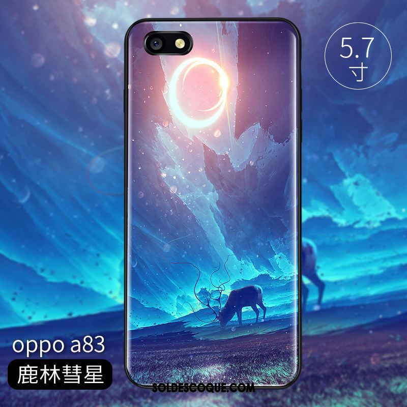 Coque Oppo A83 Marque De Tendance Nouveau Silicone Créatif Protection En Ligne