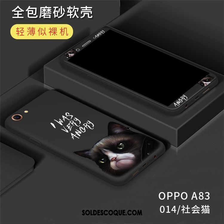Coque Oppo A83 Membrane Personnalité Tout Compris Téléphone Portable Jaune Pas Cher