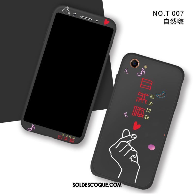 Coque Oppo A83 Noir Téléphone Portable Fluide Doux Étui Incassable En Ligne