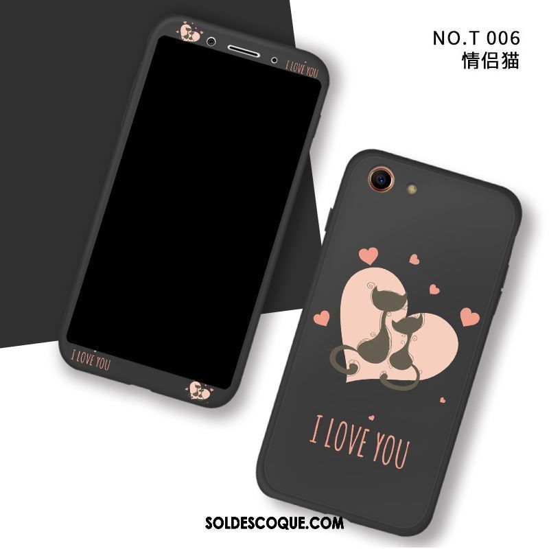 Coque Oppo A83 Noir Téléphone Portable Fluide Doux Étui Incassable En Ligne