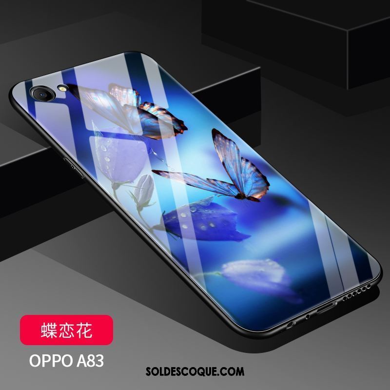 Coque Oppo A83 Nouveau Créatif Silicone Délavé En Daim Blanc En Vente