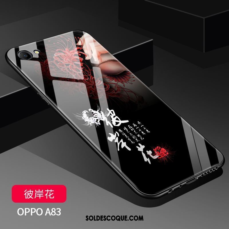 Coque Oppo A83 Nouveau Créatif Silicone Délavé En Daim Blanc En Vente