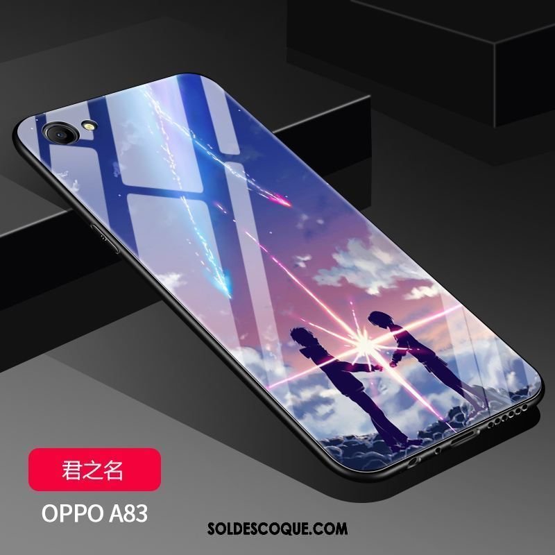 Coque Oppo A83 Nouveau Créatif Silicone Délavé En Daim Blanc En Vente